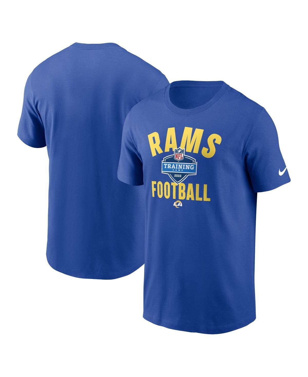 Nike Mens Royal Los Angeles Rams 2022 Training Camp Athletic T-Shirt Product Image