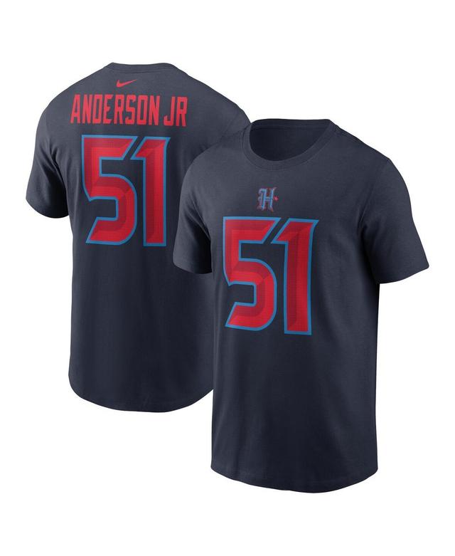 Nike Mens Will Anderson Jr. Navy Houston Texans Name Number T-Shirt Product Image