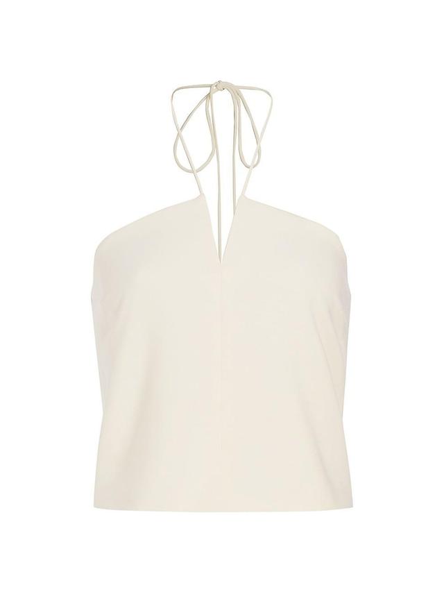 Womens Stretch Crepe Halter Top Product Image