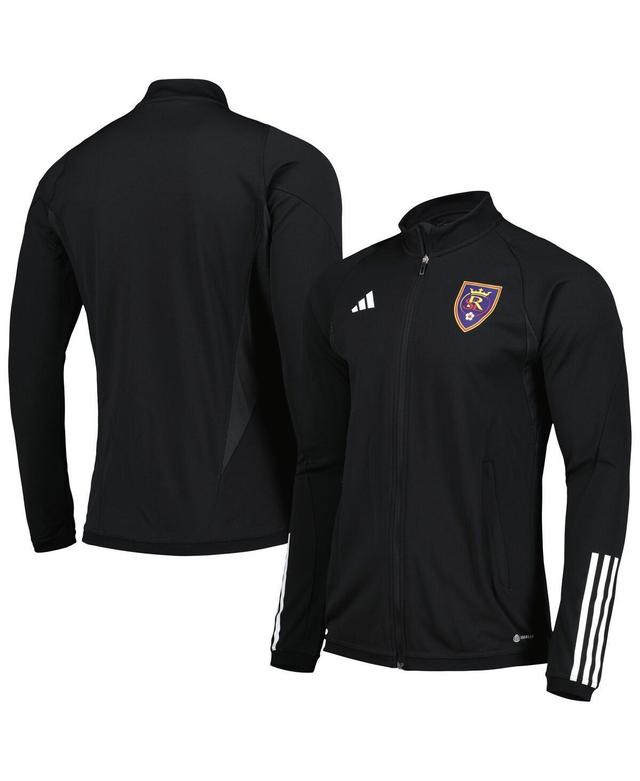 Mens adidas Black Real Salt Lake 2023 On-Field Aeroready Full-Zip Training Top - Black Product Image