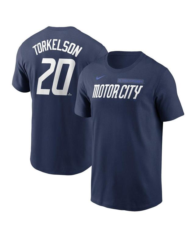 Nike Mens Spencer Torkelson Navy Detroit Tigers 2024 City Connect Fuse Name Number T-Shirt Product Image