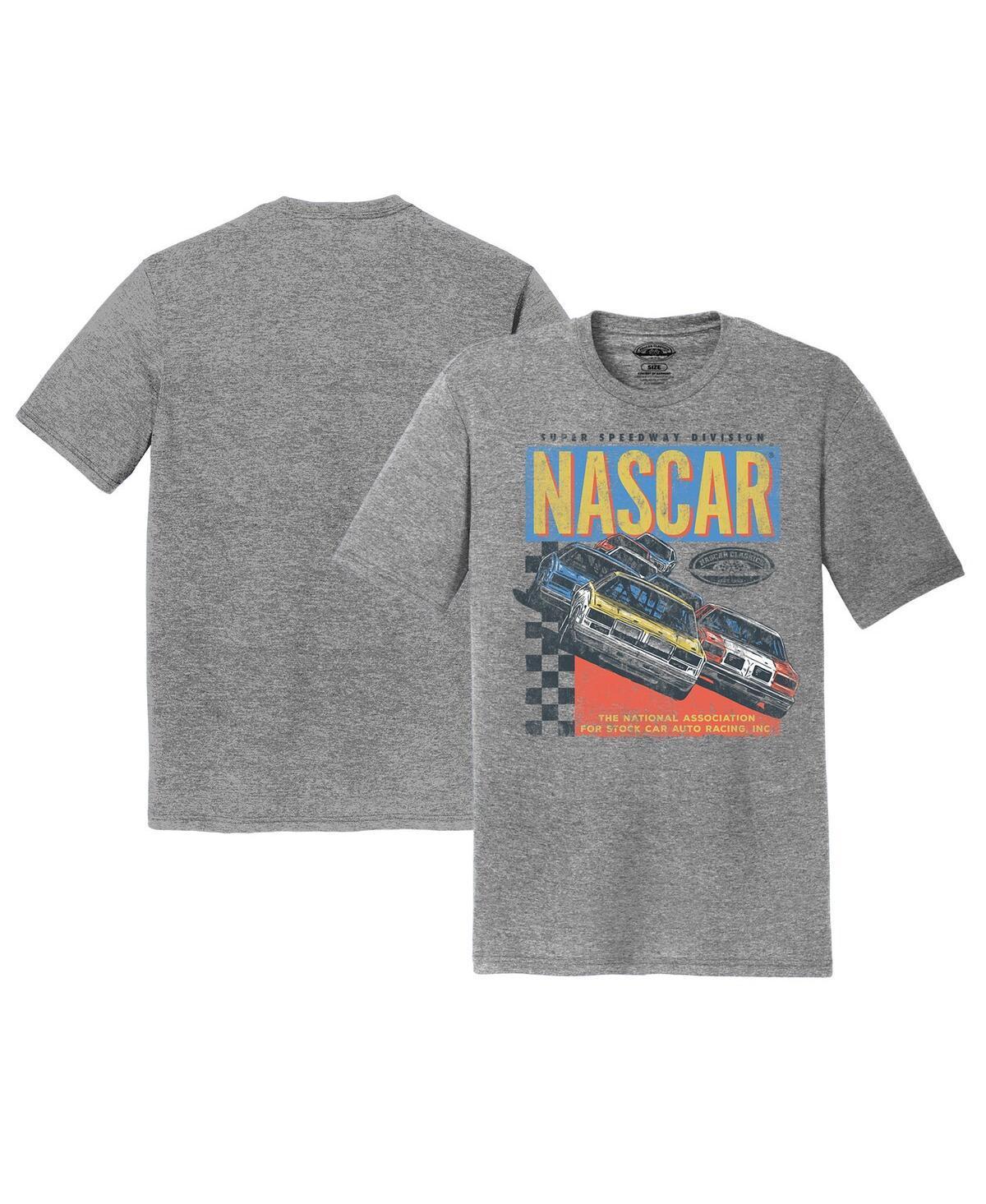 E2 Apparel Mens Gray Nascar Super Speedway Division Tri-Blend T-Shirt Product Image