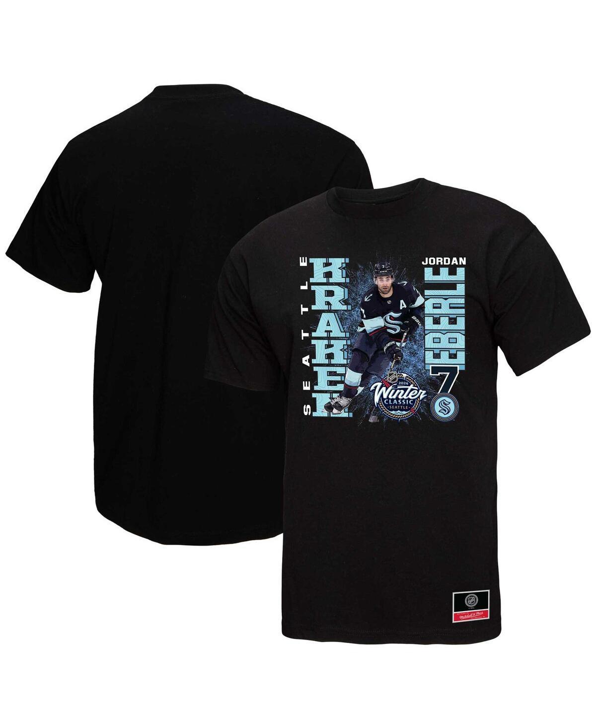 Mens Mitchell & Ness Jordan Eberle Black Seattle Kraken 2024 Nhl Winter Classic Player Graphic T-shirt Product Image