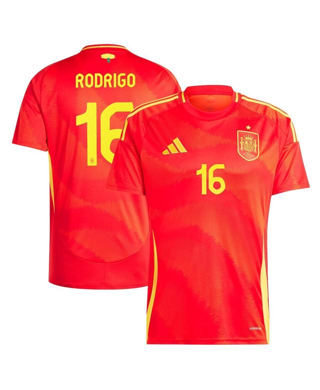 Adidas Mens Rodrigo Scarlet Spain National Team 2024 Home Replica Jersey - Scarlet Product Image