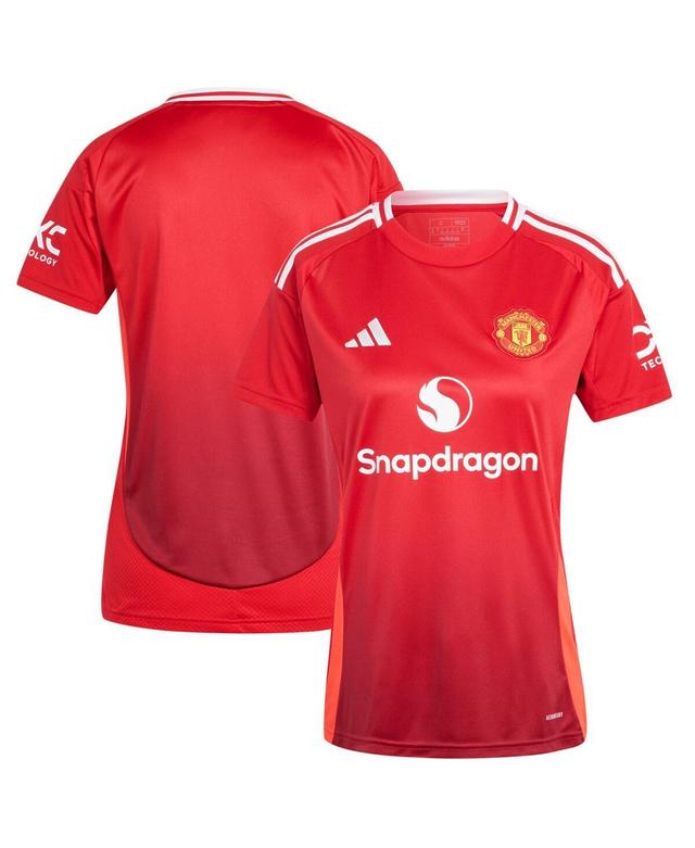 Adidas Womens Red Manchester United 2024/25 Home Replica Jersey - Red Product Image