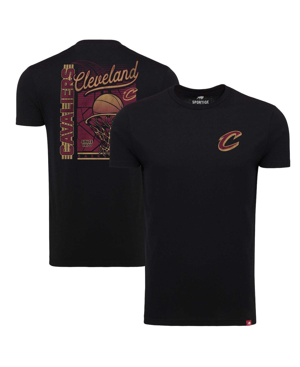 Sportiqe Mens Black Cleveland Cavaliers Comfy Tri-Blend T-Shirt Product Image