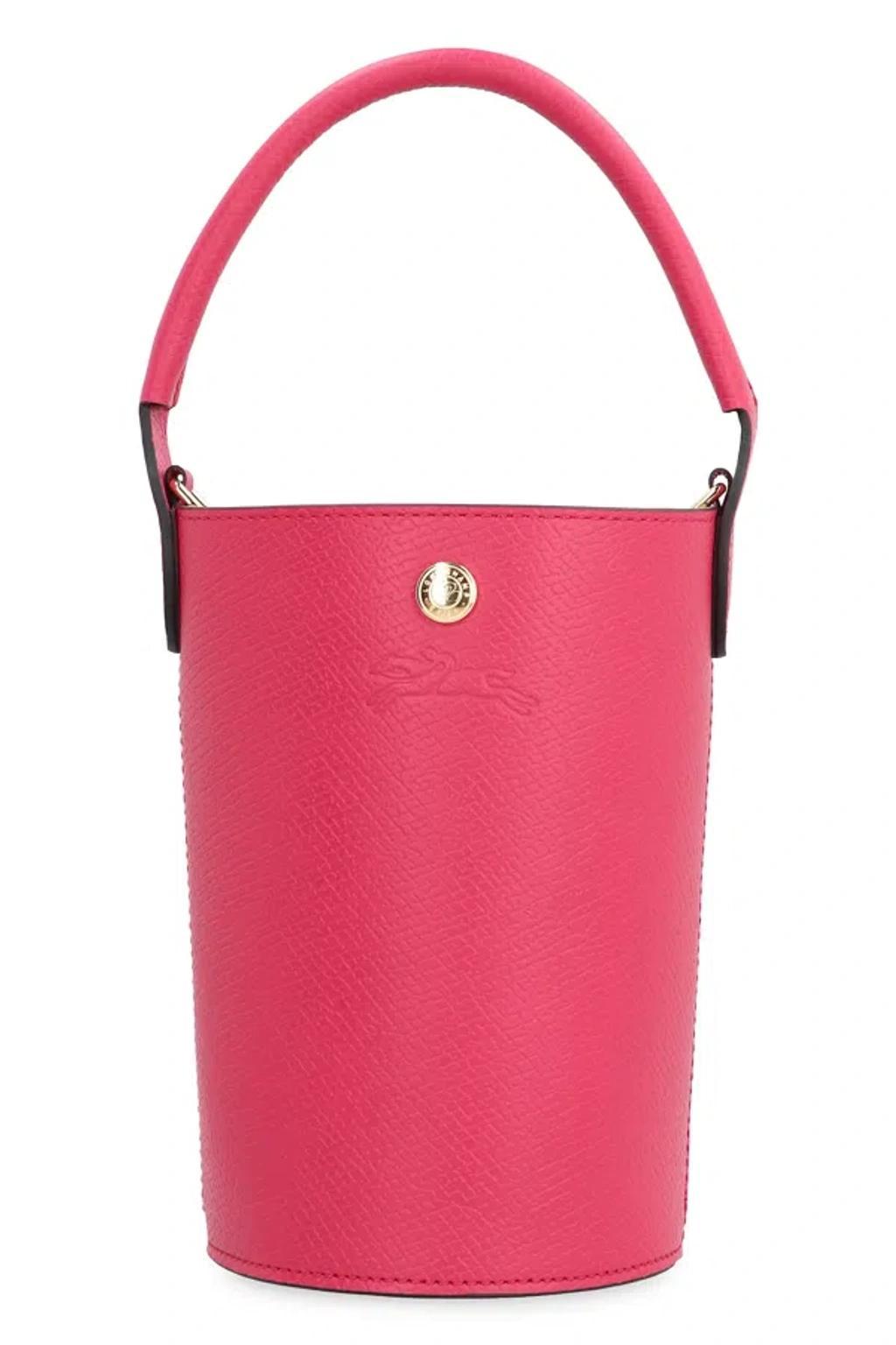 LONGCHAMP Xs Épure Leather Bucket Bag In Purple Product Image