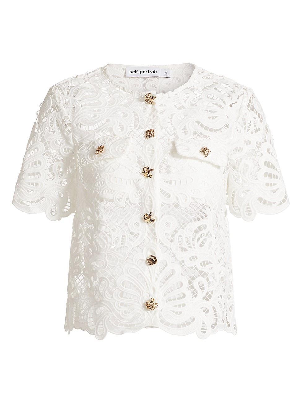 Womens Guipure Lace Blouse product image