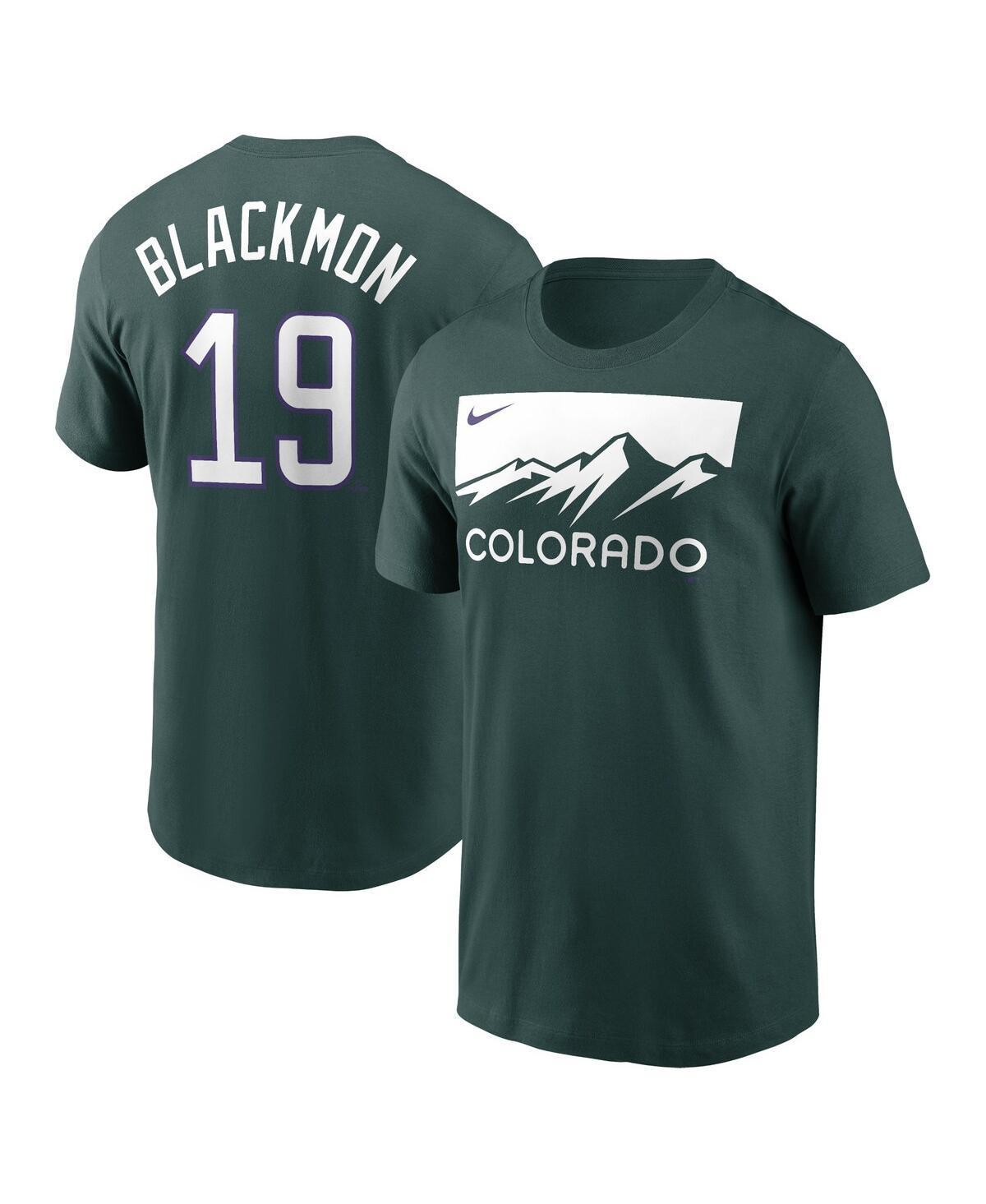 Mens Nike Charlie Blackmon Green Colorado Rockies City Connect Name and Number T-shirt Product Image