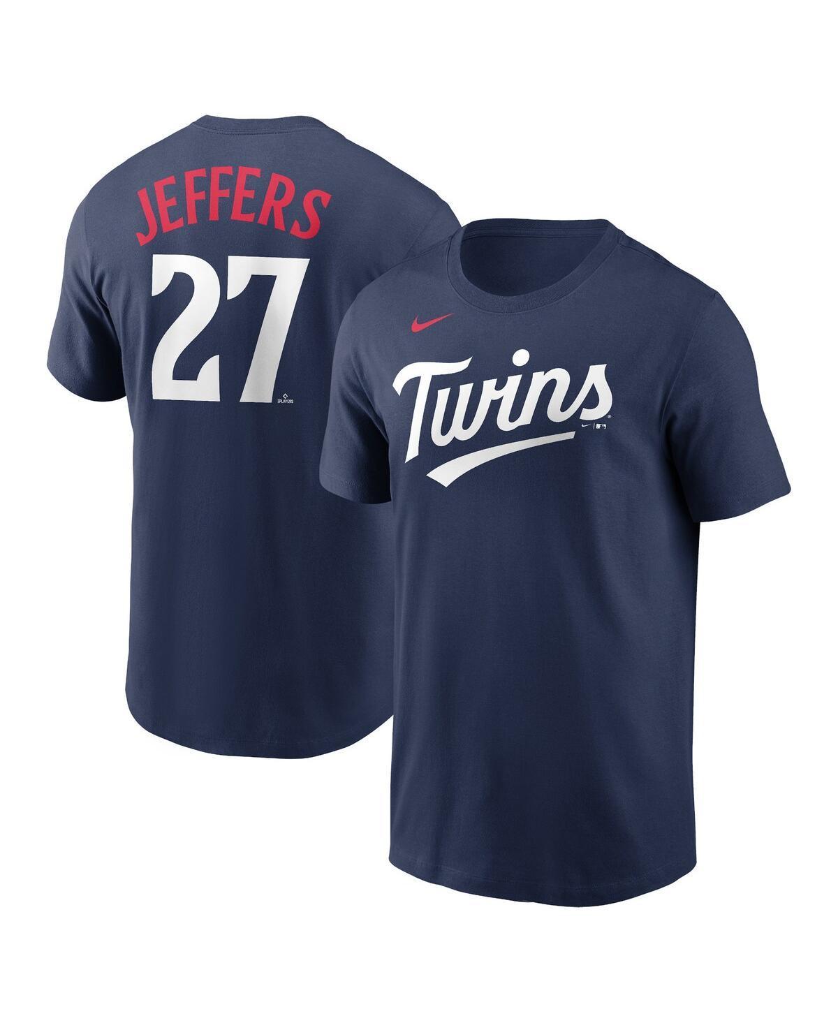 Mens Nike Ryan Jeffers Navy Minnesota Twins Player Name and Number T-shirt Product Image