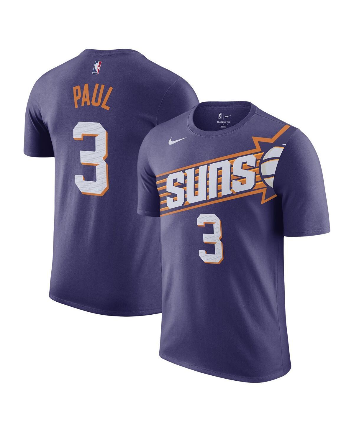 Mens Nike Chris Paul Purple Phoenix Suns Icon 2022/23 Name and Number T-shirt Product Image