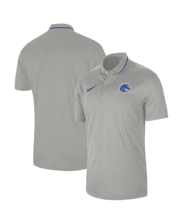 NIKE Men's  Gray Boise State Broncos 2023 Sideline Coaches Performance Polo Shirt Product Image