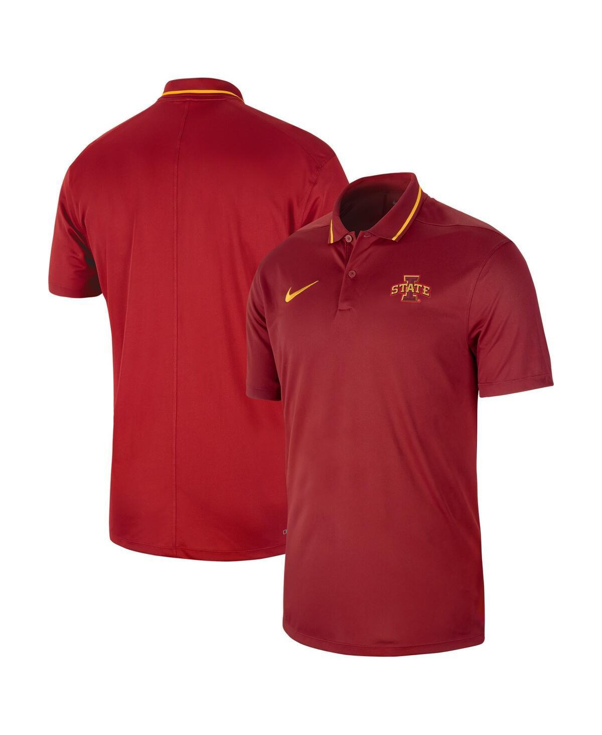 Mens Nike Cardinal Iowa State Cyclones 2023 Sideline Coaches Performance Polo Shirt Product Image