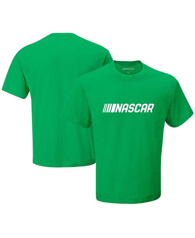 Mens Checkered Flag Sports Green Nascar St. Patricks Day T-shirt Product Image