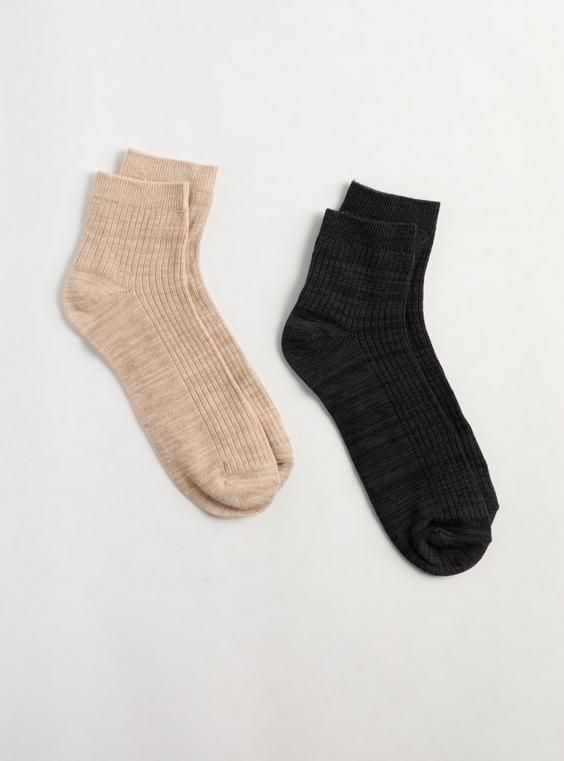 Quarter Crew Slub Sock 2 Pack Product Image