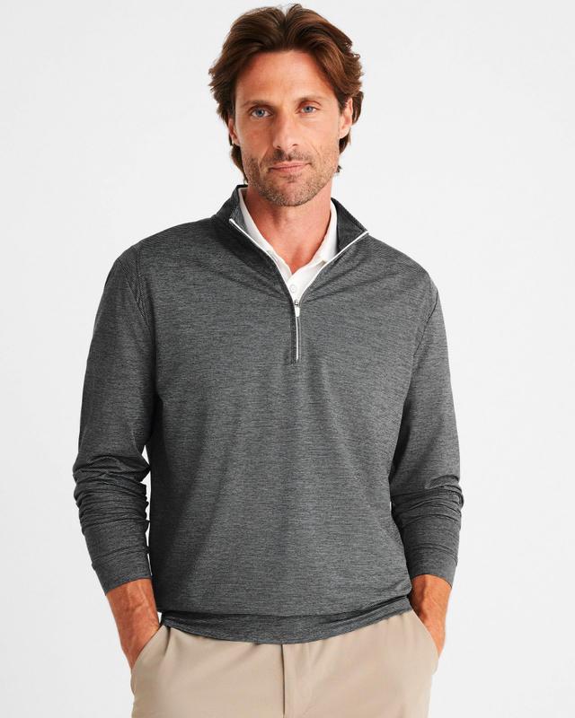 johnnie-O Vaughn Striped Performance 1/4 Zip Pullover Product Image