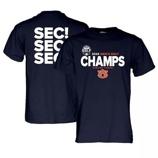 Unisex Blue 84 Auburn Tigers 2024 SEC Mens Golf Tournament Champions Locker Room T-Shirt, Adult Unisex Product Image