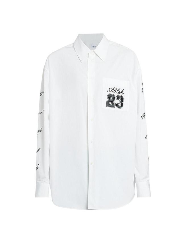 Mens Logo Cotton Overshirt Product Image