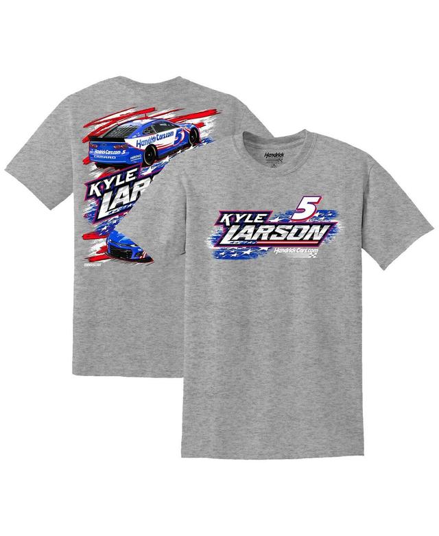 Mens Hendrick Motorsports Team Collection Gray Kyle Larson Stars & Stripes T-shirt Product Image