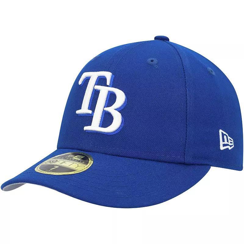 Mens New Era Royal Tampa Bay Rays White LogoLow Profile 59FIFTY Fitted Hat Product Image