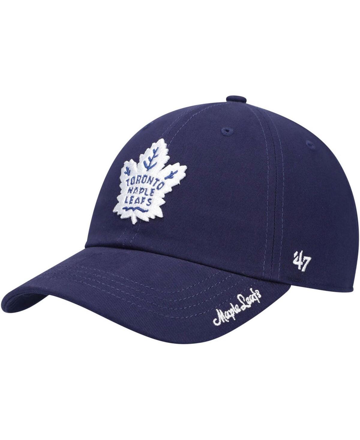 Womens 47 Navy Toronto Maple Leafs Team Miata Clean Up Adjustable Hat, Mpl Blue Product Image