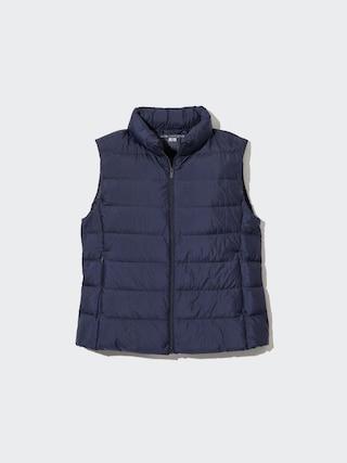 Womens Ultra Light Down Vest with Anti-Static Navy Medium UNIQLO US Product Image