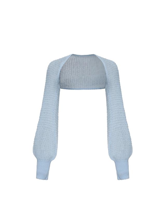 Sonya Knitted Cardigan (Blue) Product Image