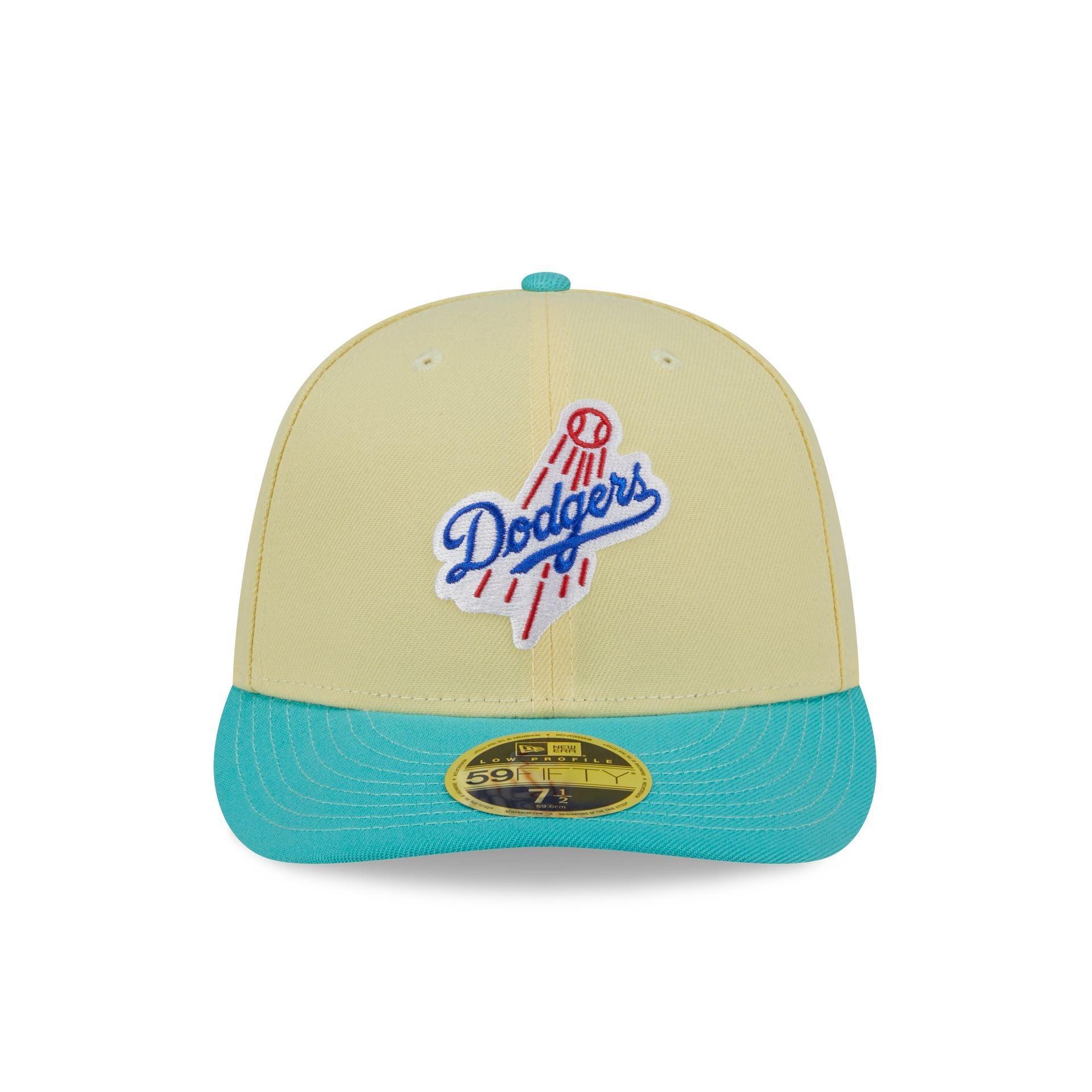 Los Angeles Dodgers Soft Yellow Low Profile 59FIFTY Fitted Hat Male Product Image