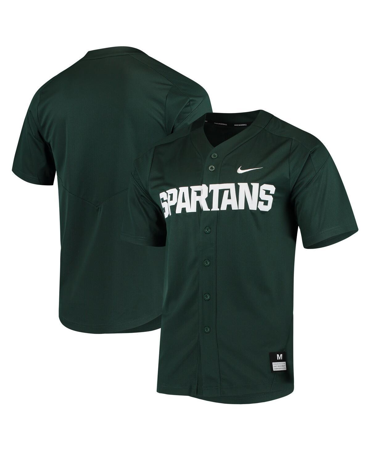 Mens Nike Michigan State Spartans Vapor Untouchable Elite Full-Button Replica Baseball Jersey Product Image