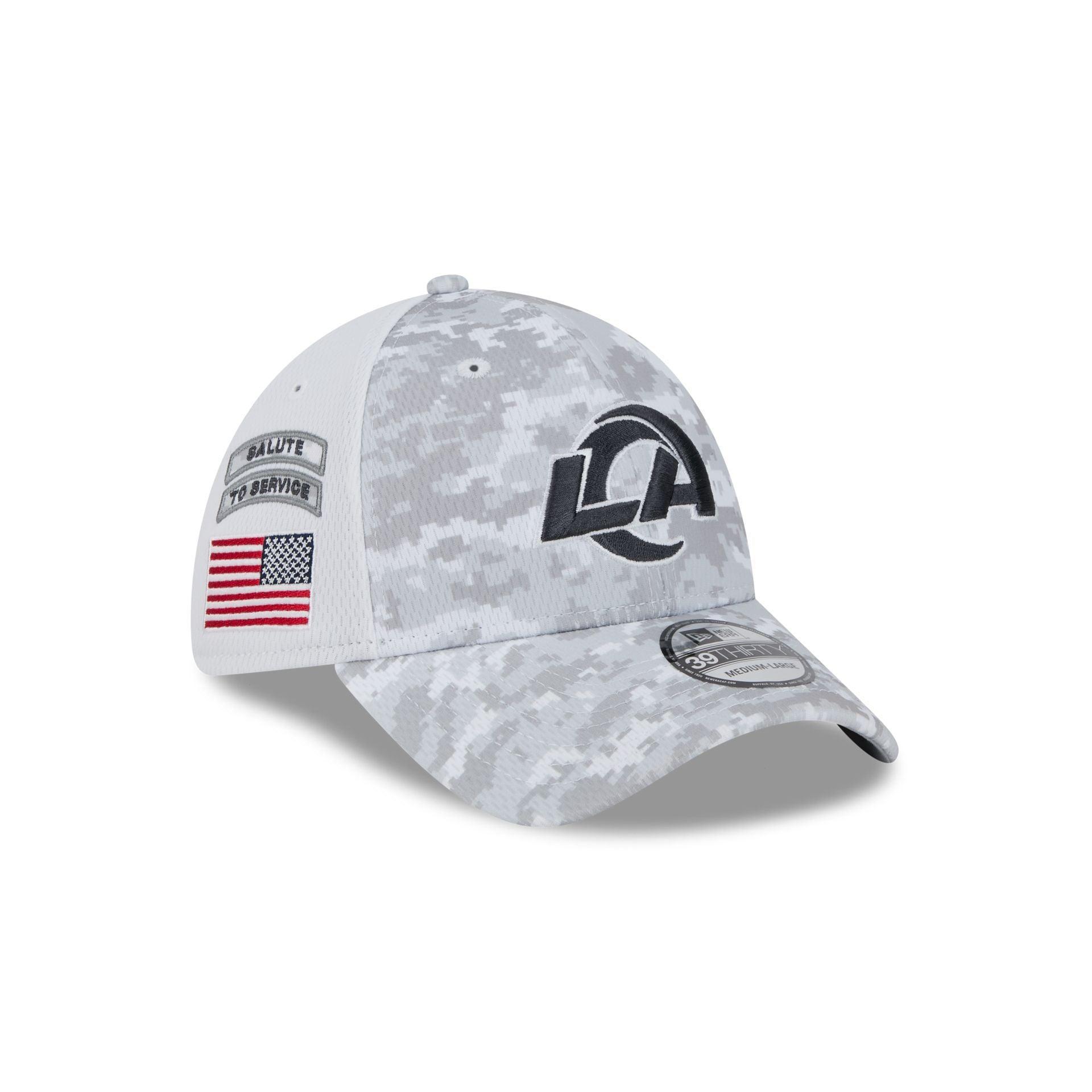 Los Angeles Rams 2024 Salute to Service 39THIRTY Stretch Fit Hat Male Product Image