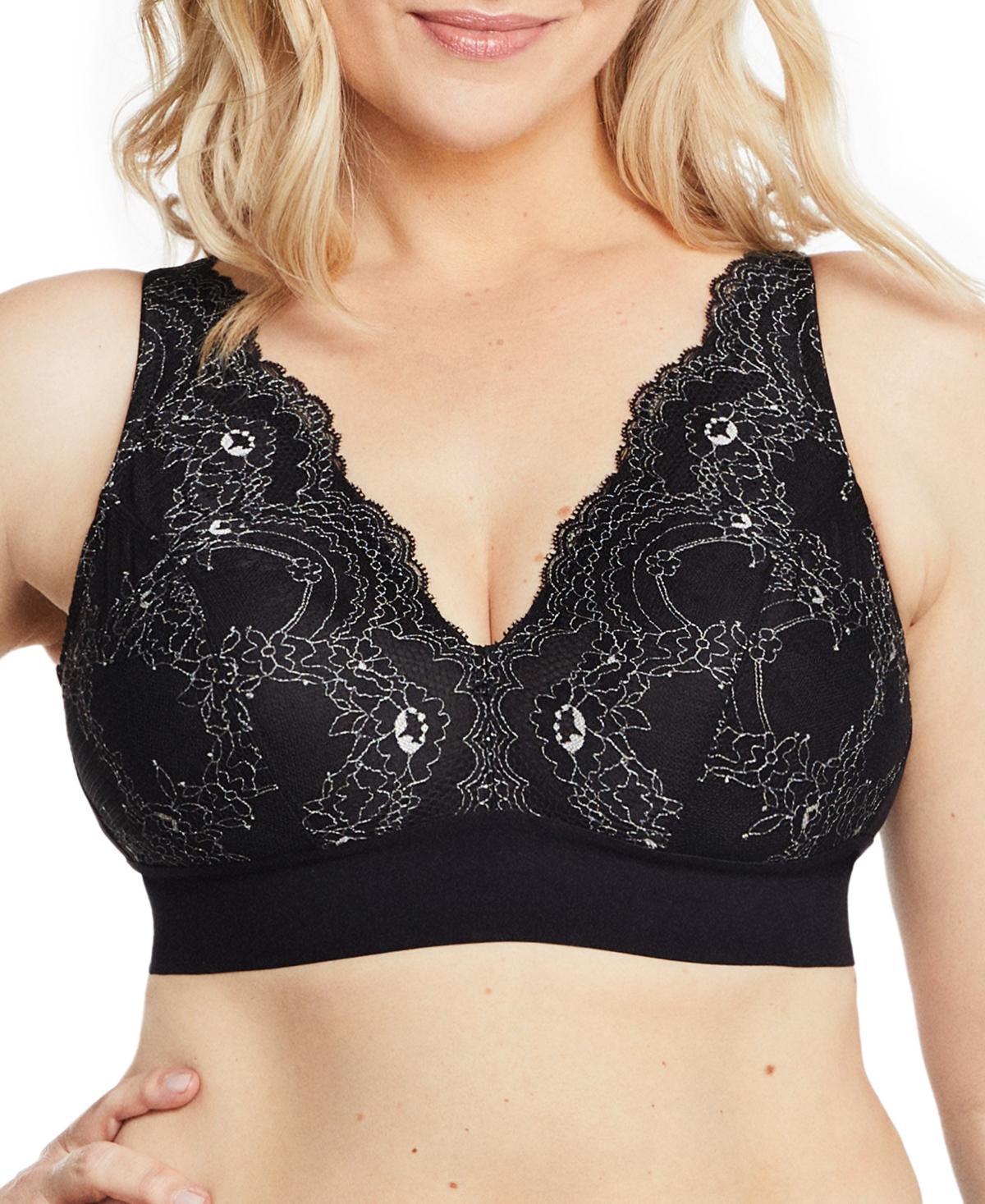 Glamorise Bramour Lexington Lace Plunge Bralette Product Image