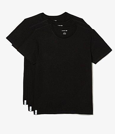 Lacoste 3-Pack Crew Neck Regular Fit Essential T-Shirt Men's Clothing Product Image