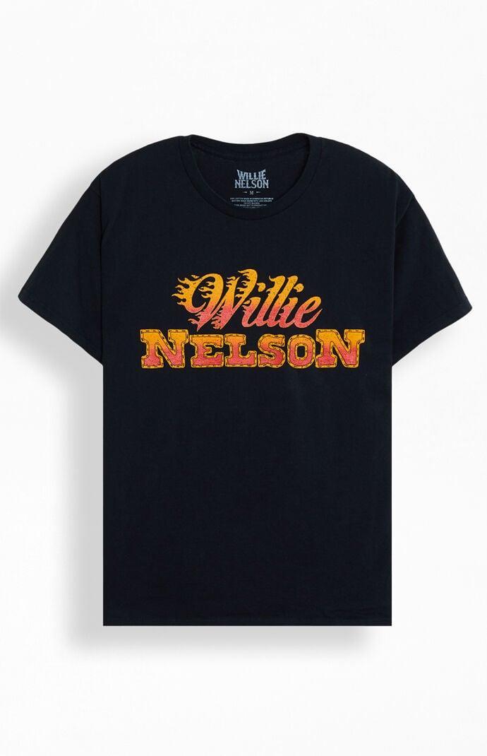 Men's Willie Nelson Flames T-Shirt product image