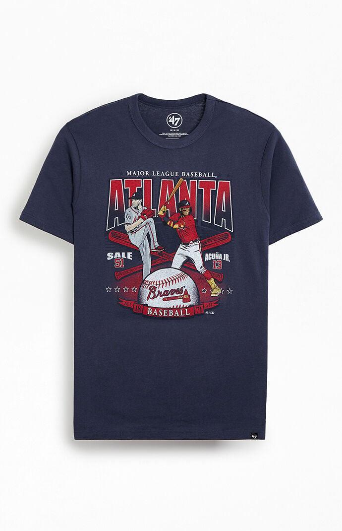 47 Brand Mens Atlanta Braves Team Players T-Shirt Product Image