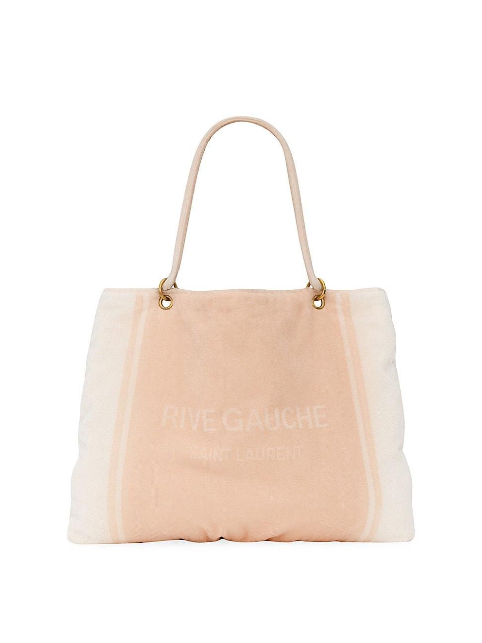 Womens Rive Gauche Towel Tote Bag in Terry Cloth Product Image