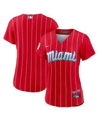 Womens Nike Red Miami Marlins City Connect Replica Team Jersey - Red Product Image