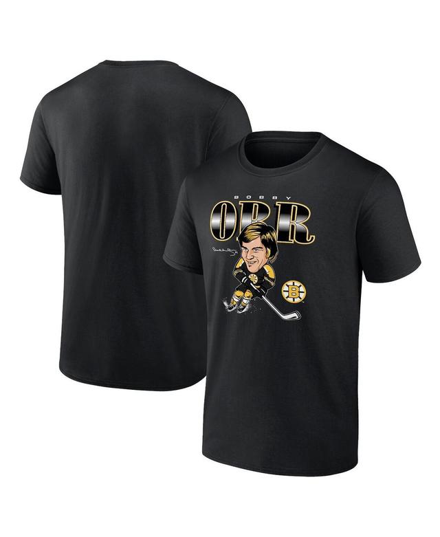 Mens Fanatics Bobby Orr Black Boston Bruins Player Caricature T-shirt Product Image