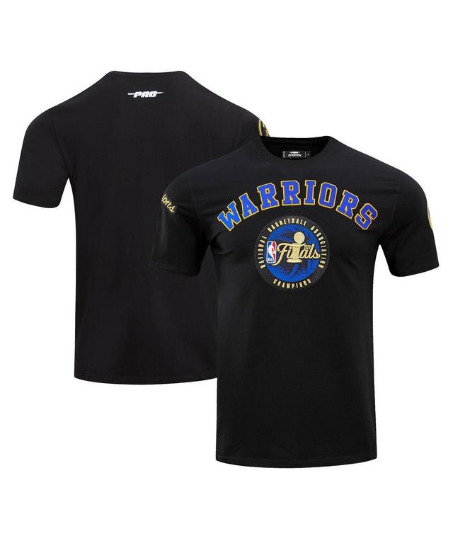 Mens Pro Standard Black Golden State Warriors 2022 Nba Finals Champions Double Knit Patch T-shirt Product Image