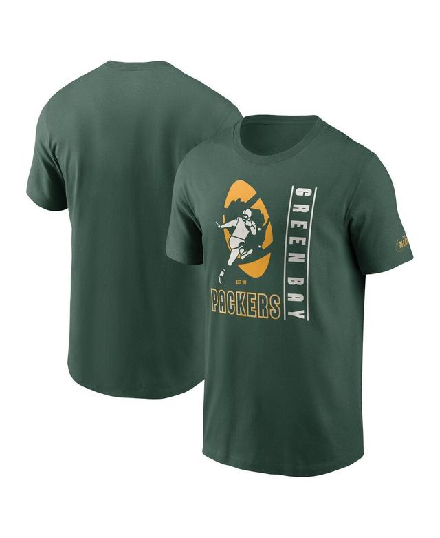 Mens Nike Green Green Bay Packers Lockup Essential T-shirt Product Image