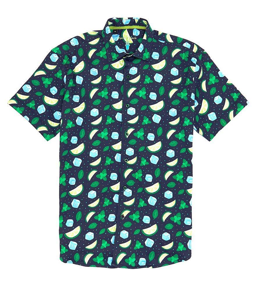 Visconti Mojito Print Stretch Short Sleeve Woven Shirt Product Image