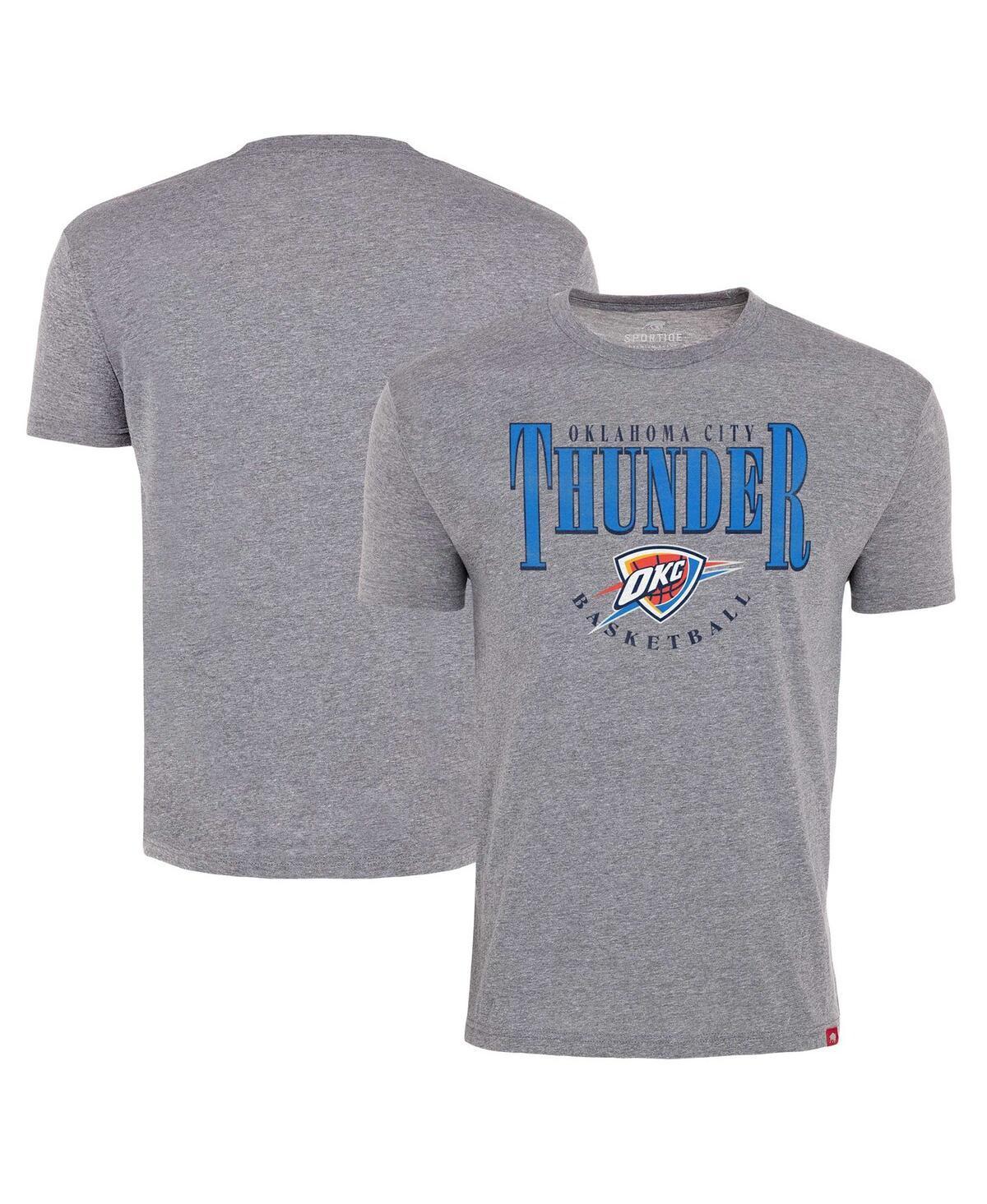 Sportiqe Mens Gray Oklahoma City Thunder Comfy Tri-Blend T-Shirt Product Image