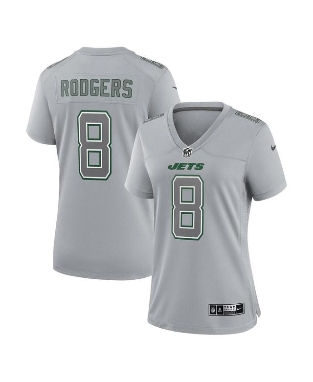 Womens Nike Aaron Rodgers Heather Gray New York Jets Atmosphere Fashion Game Jersey - Gray Product Image