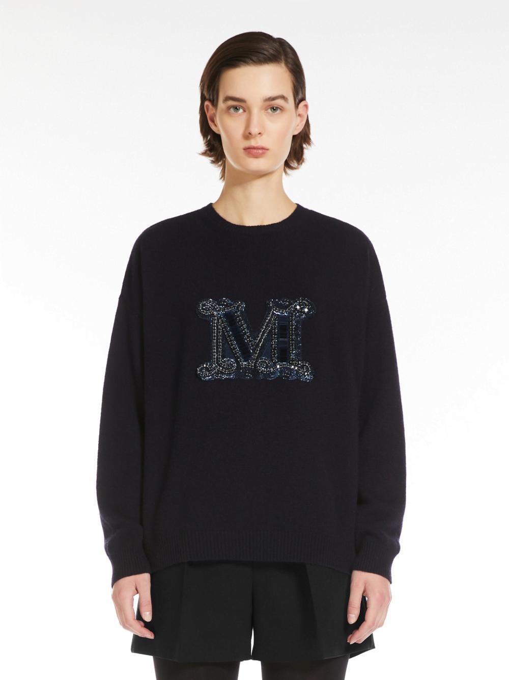 Maxmara Vicolo Oversized Jumper Navy In Blue Product Image