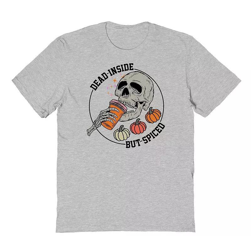 Mens Dead Inside Spiced Halloween Graphic Tee Product Image