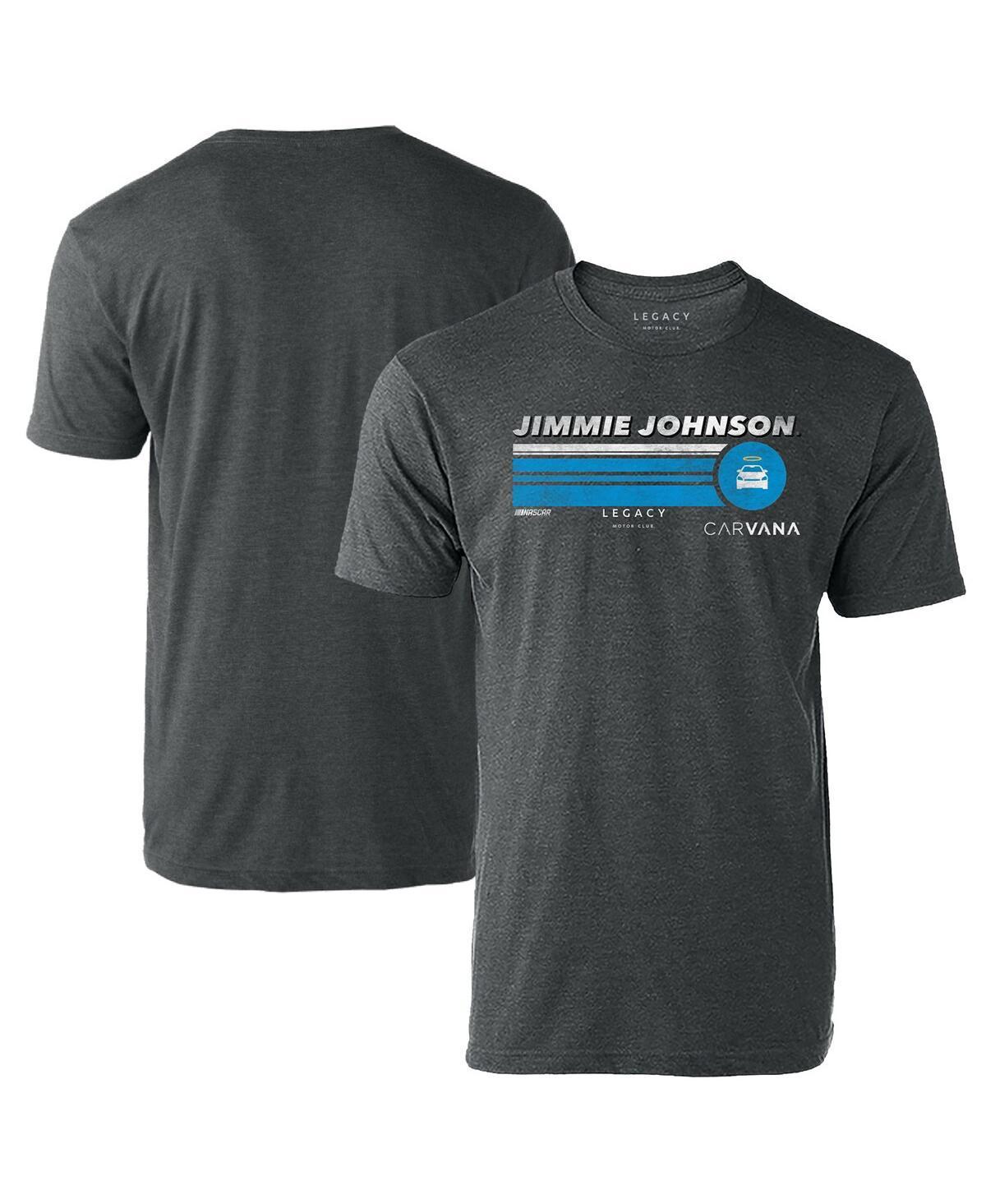 Mens Legacy Motor Club Team Collection Heather Charcoal Jimmie Johnson Hot Lap T-shirt Product Image