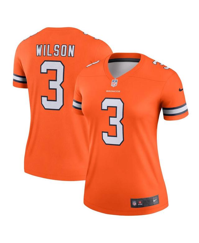 Nike Womens Russell Wilson Denver Broncos Team Alternate Legend Jersey - Orange Product Image