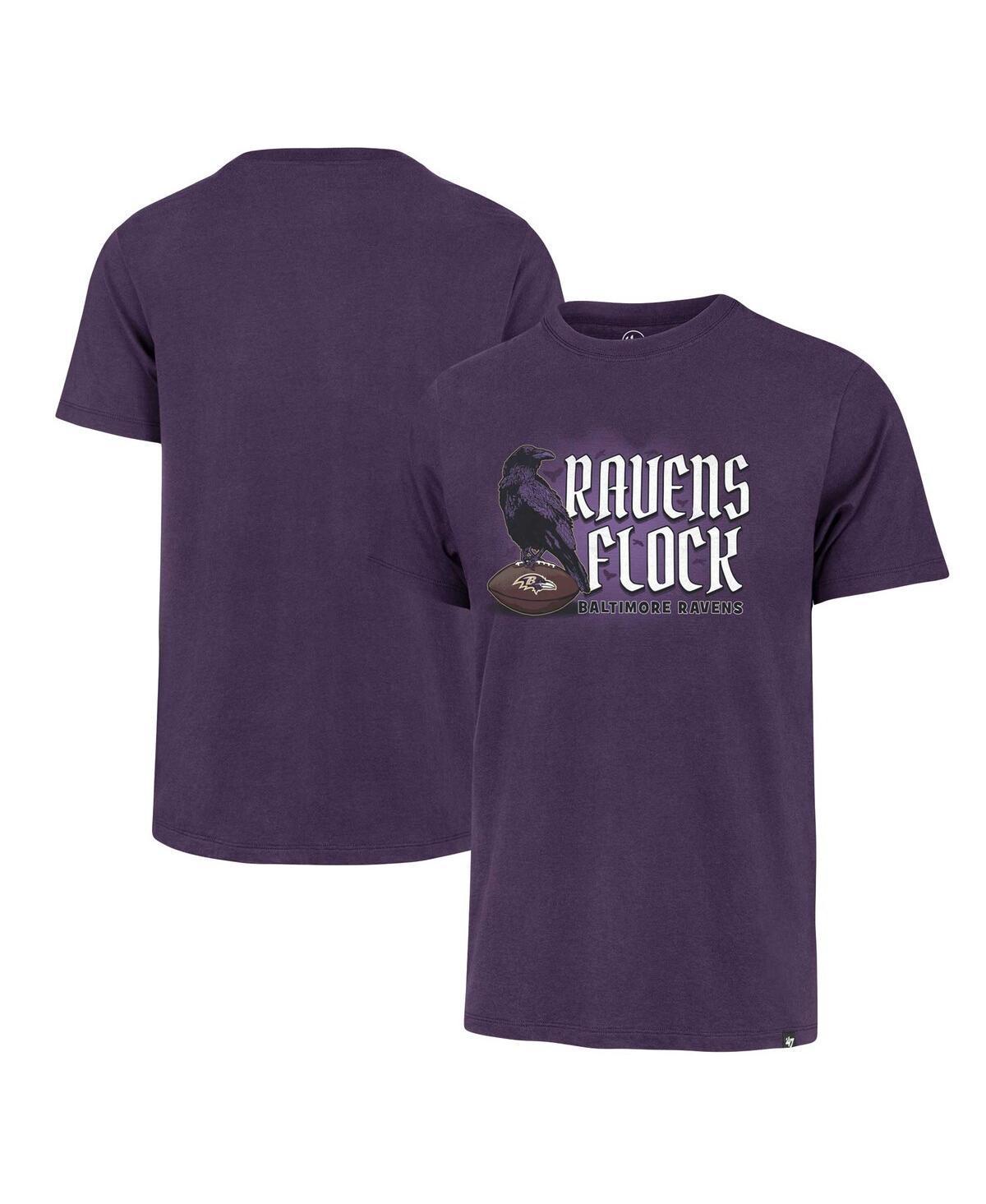 Mens 47 Brand Purple Distressed Baltimore Ravens Regional Franklin T-shirt Product Image