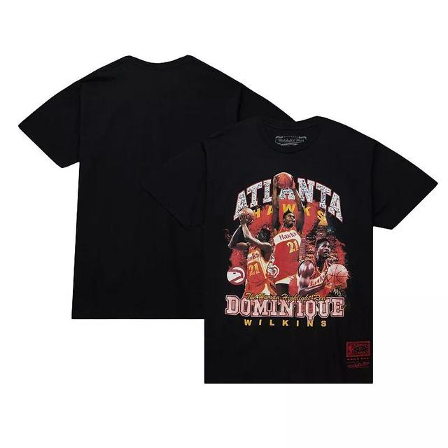 Mens Mitchell & Ness Dominique Wilkins Atlanta Hawks Hardwood Classics Bling Concert Player T-Shirt Product Image