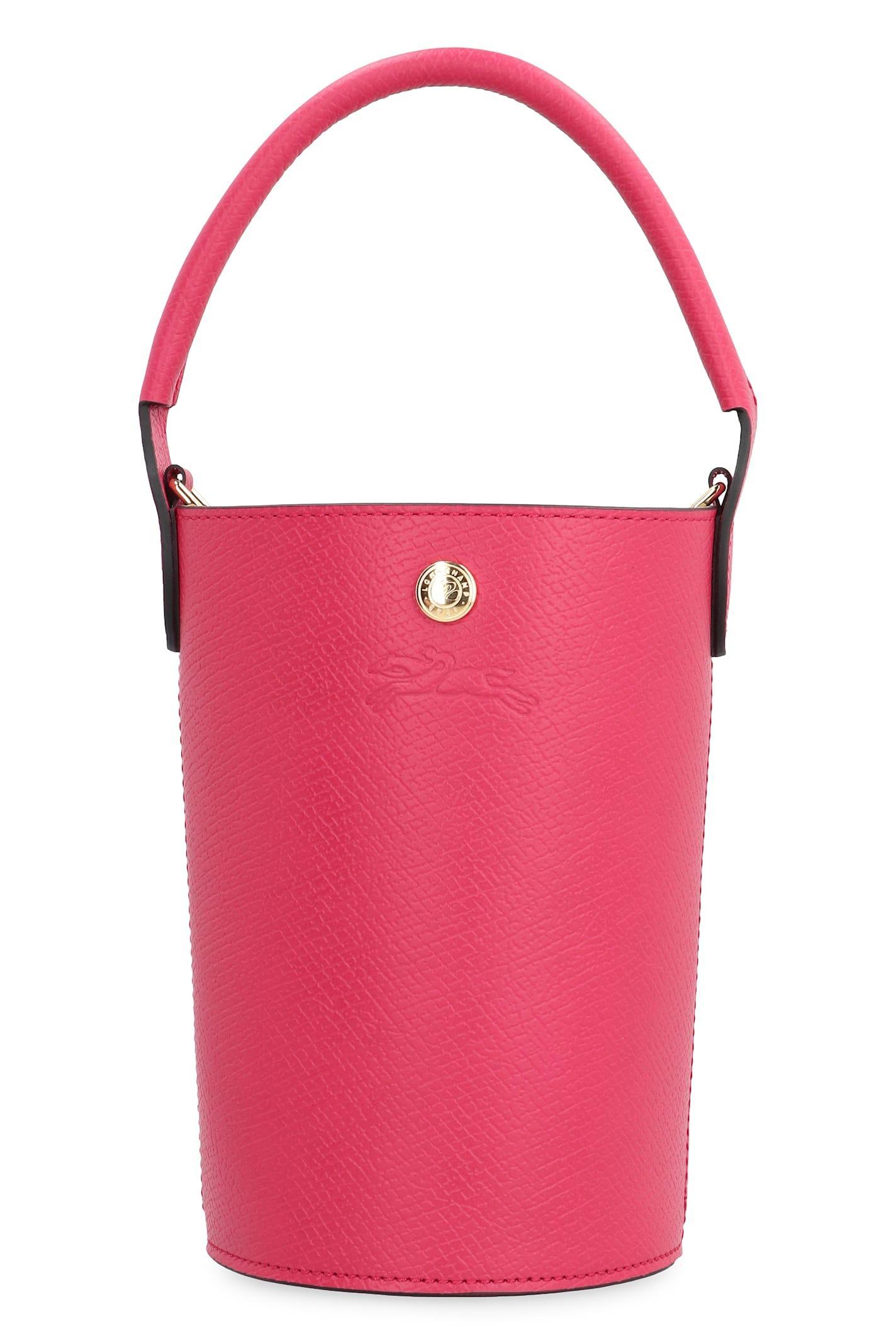 LONGCHAMP Xs Épure Leather Bucket Bag In Purple Product Image