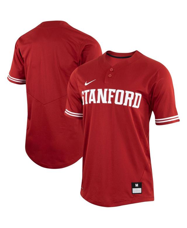 Mens Nike Red Stanford Cardinal Two-Button Replica Baseball Jersey - Red Product Image